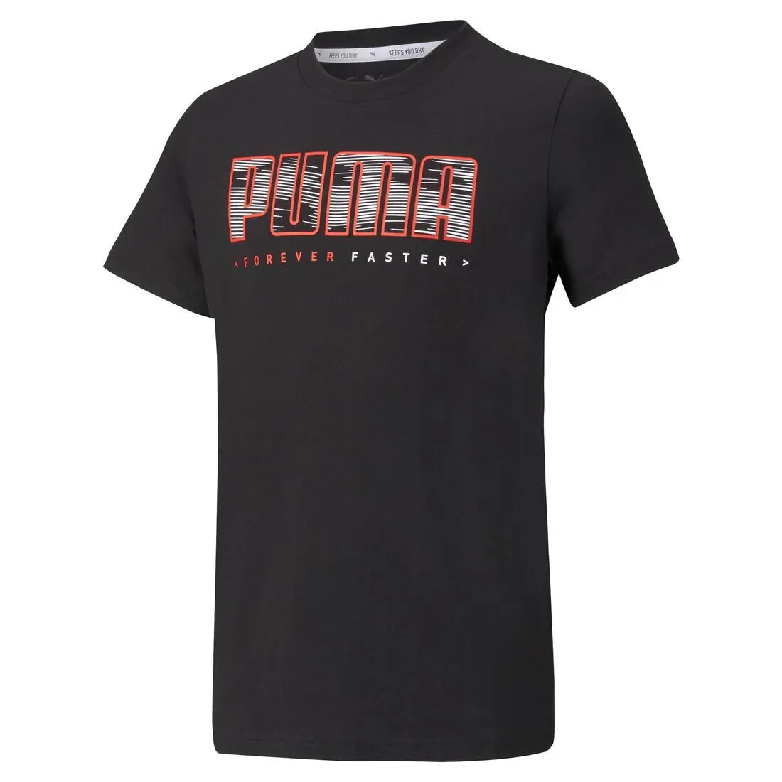 Puma Active Sport Graphic Boy's T-shirt - Black