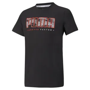 Puma Active Sport Graphic Boy's T-shirt - Black