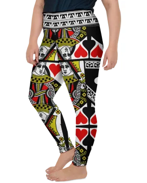 Queen of Hearts Plus Size Leggings