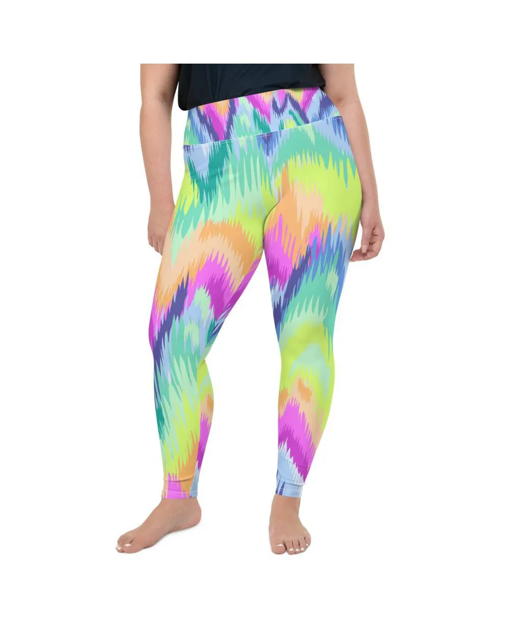 Rave Sound Wave Plus Size Leggings