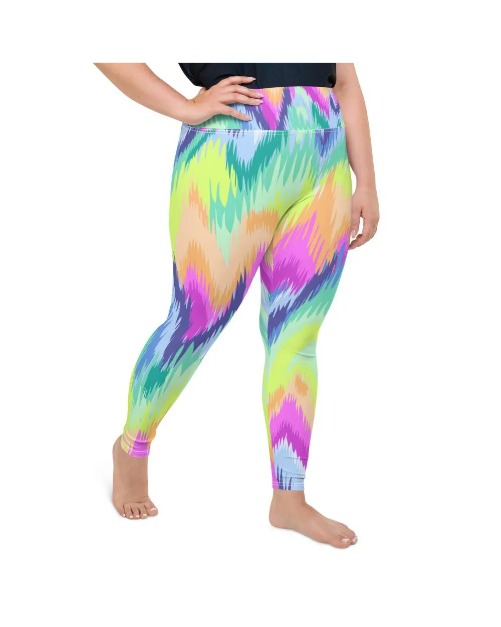 Rave Sound Wave Plus Size Leggings