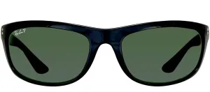 Ray-Ban Balorama RB 4089 601/58 Sport Plastic Black Sunglasses with Grey / Green Polarized Lens