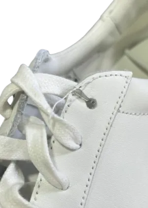 REISS White Finley Low Top Leather Trainers UK 9 EU 43 👞