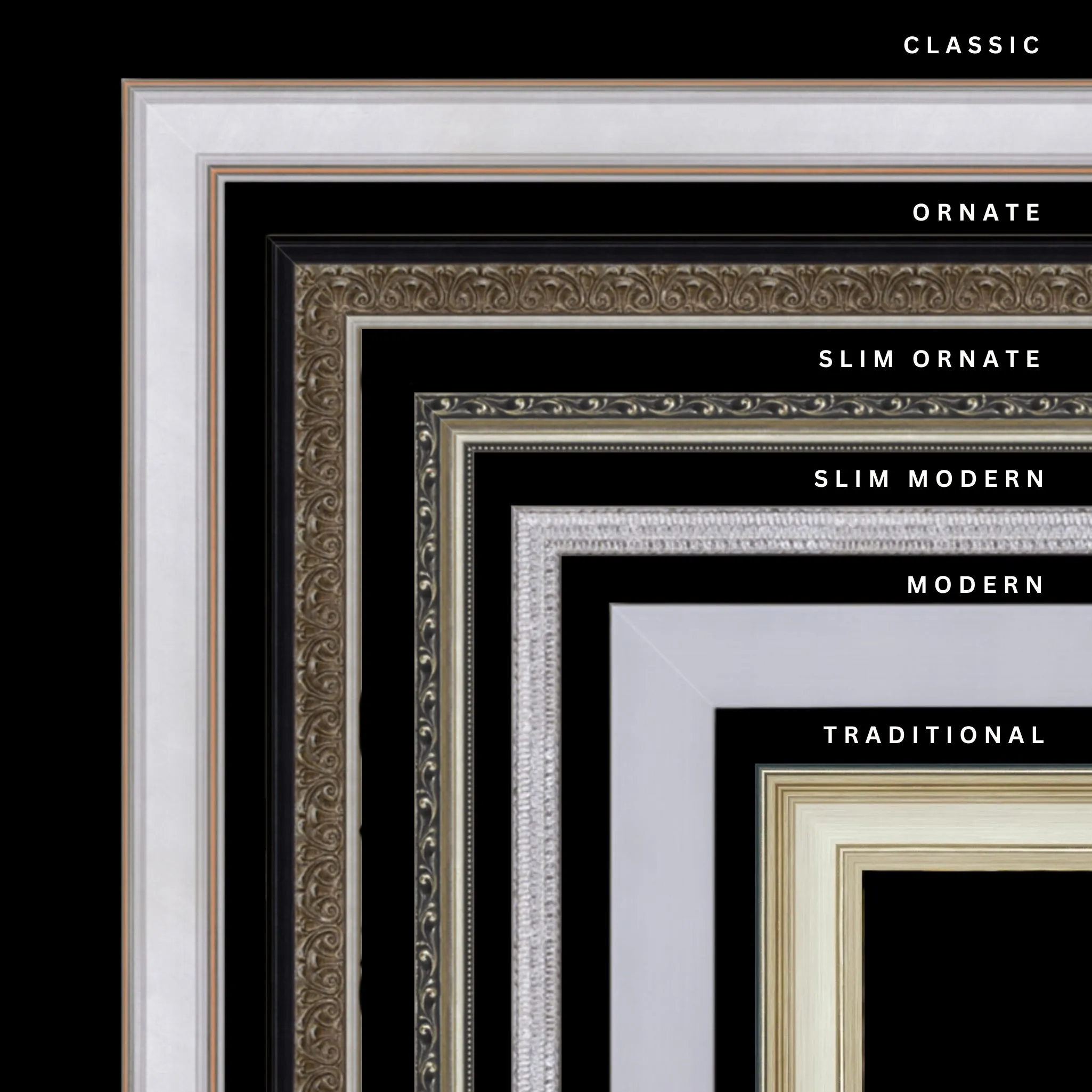 Silver 24x17 Picture Frame Ornate Traditional Classic Antique