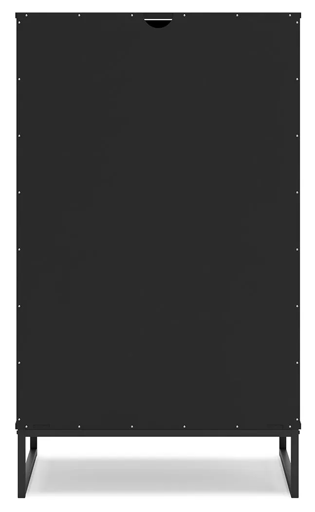 Socalle Queen Panel Headboard with Dresser, Chest and Nightstand in Black