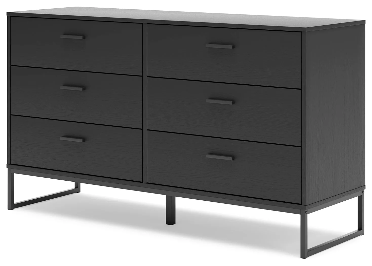 Socalle Queen Panel Headboard with Dresser, Chest and Nightstand in Black