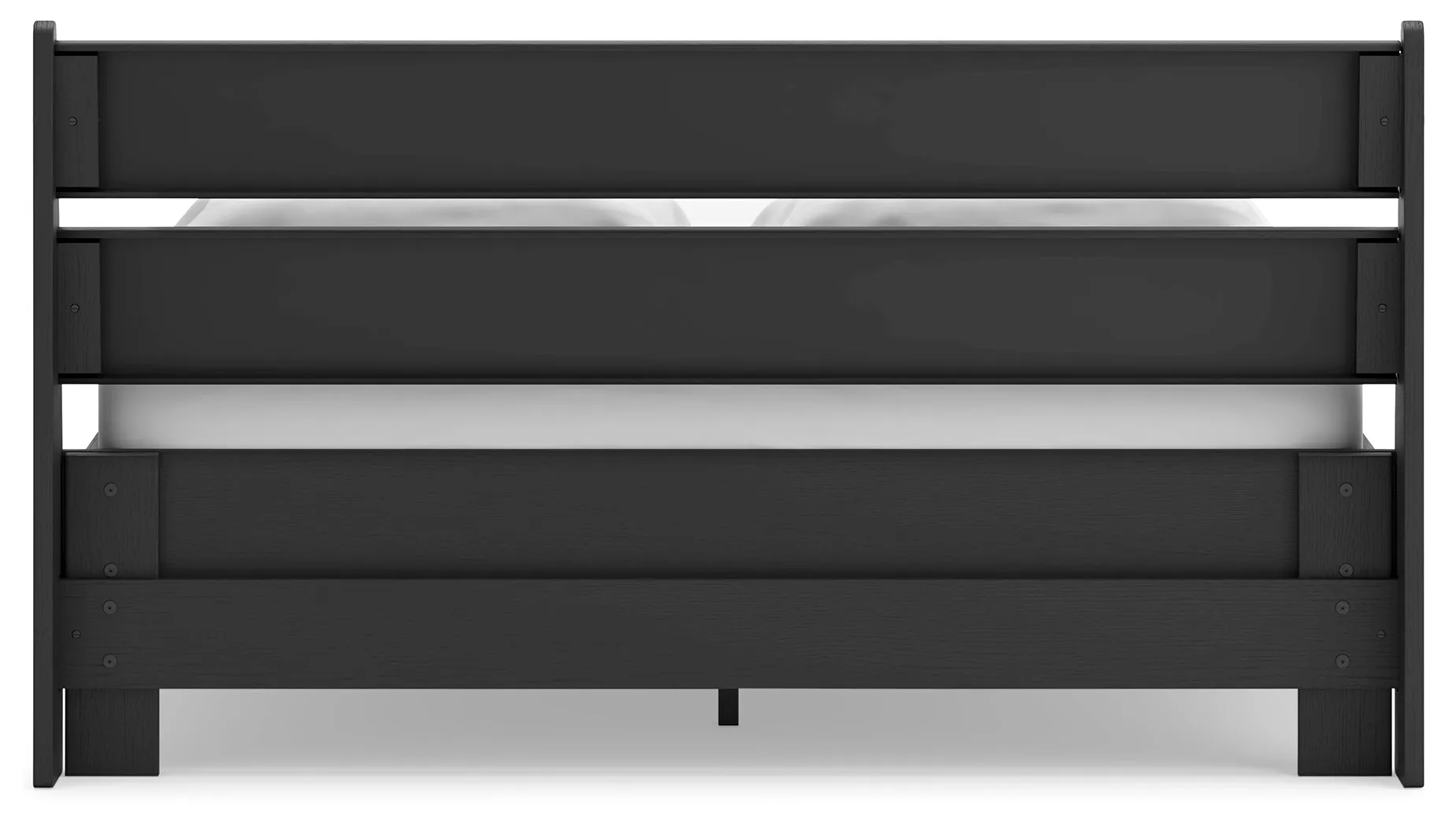Socalle Queen Panel Platform Bed with Dresser, Chest and Nightstand in Black