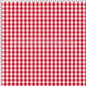 Spandex Gingham Red