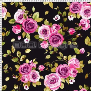 Spandex Painted Rose