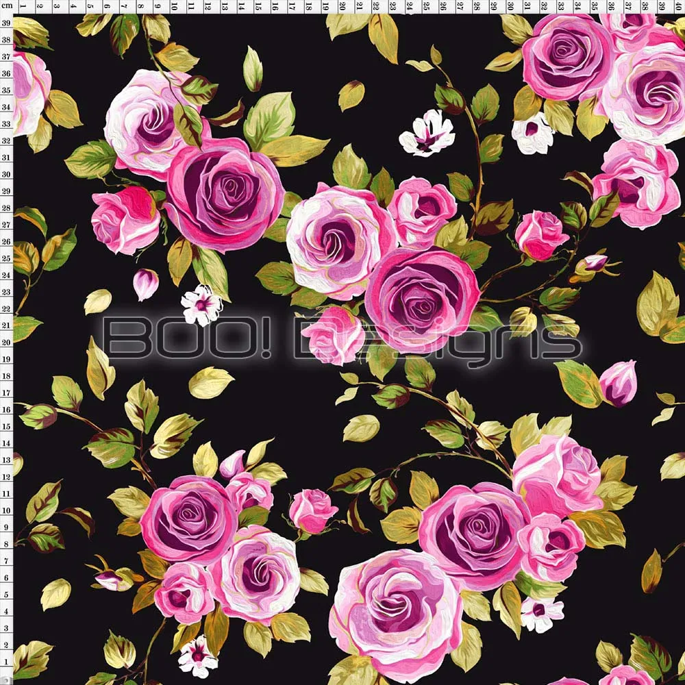Spandex Painted Rose