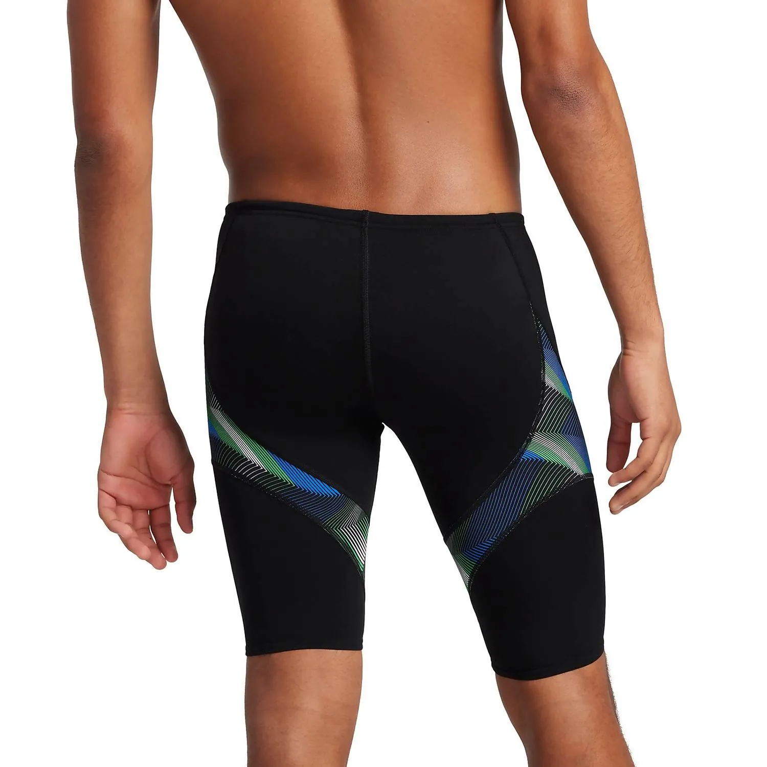 Speedo Endurance Precision Splice Jammer Men's Swimsuit - Blue/Green