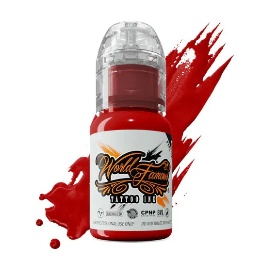World Famous Straight Red Tattoo Ink