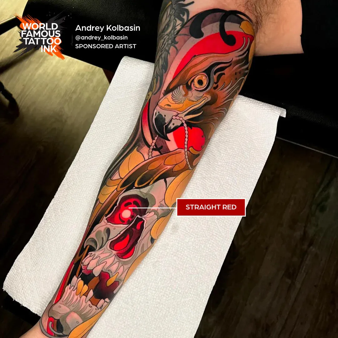 World Famous Straight Red Tattoo Ink